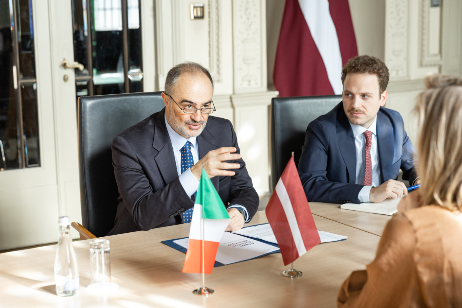 27.03.2025_Tikšanās ar Itālijas vēstnieku Latvijā V.E. Alesandro Monti (H.E. Mr Alessandro Monti)