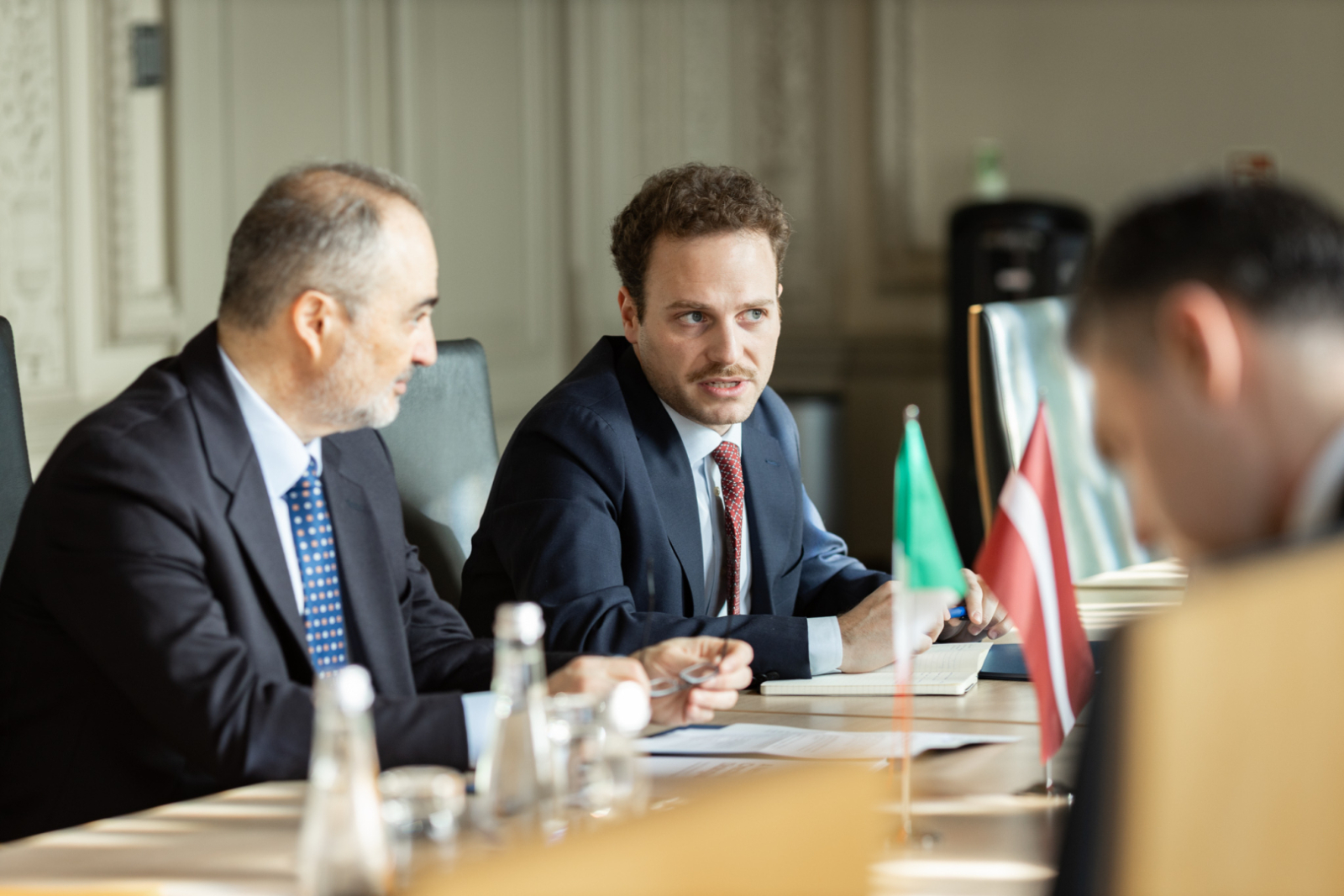 27.03.2025_Tikšanās ar Itālijas vēstnieku Latvijā V.E. Alesandro Monti (H.E. Mr Alessandro Monti)