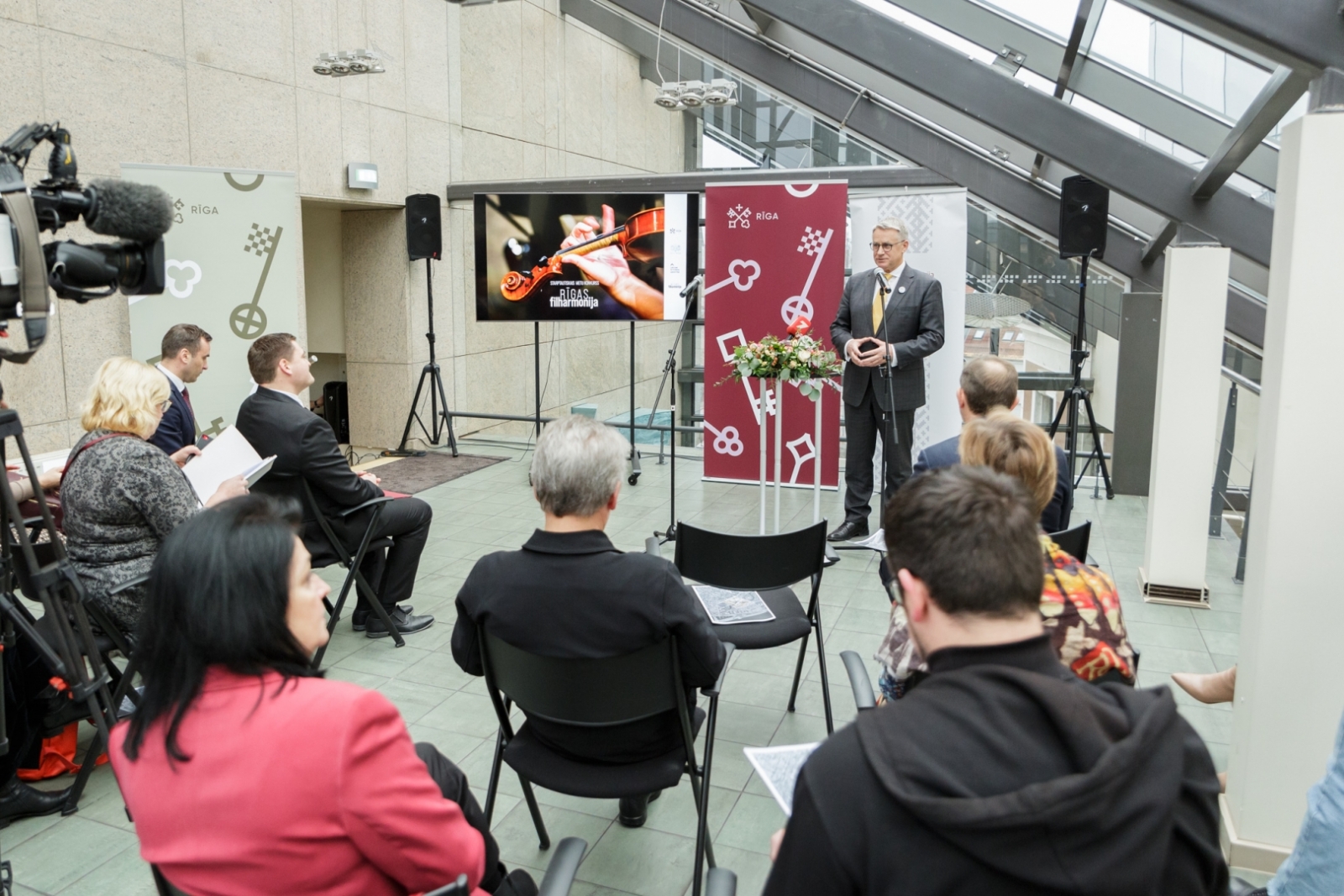 Preses konference par Rīgas filharmonijas starptautisko metu konkursu