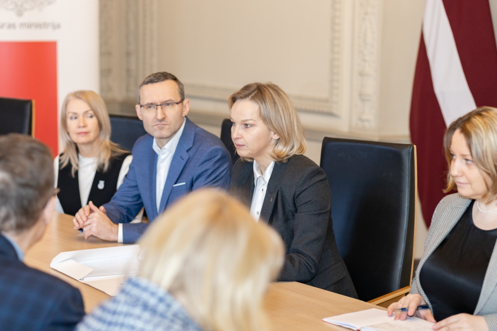 Tikšanās ar Baltkrievijas demokrātiskās opozīcijas Pārejas kabineta pārstāvi Alinu Koušiku