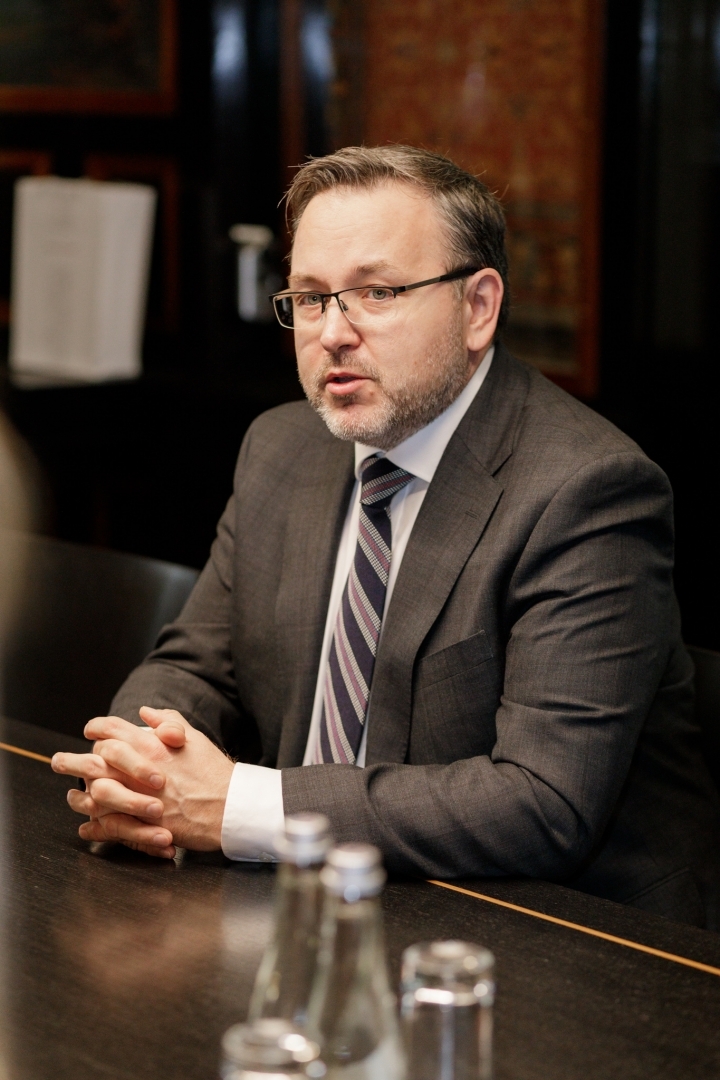 Tikšanās ar Kanādas vēstnieku Latvijā V.E. Mr Braienu Svorku (H.E. Mr Brian Szwarc)