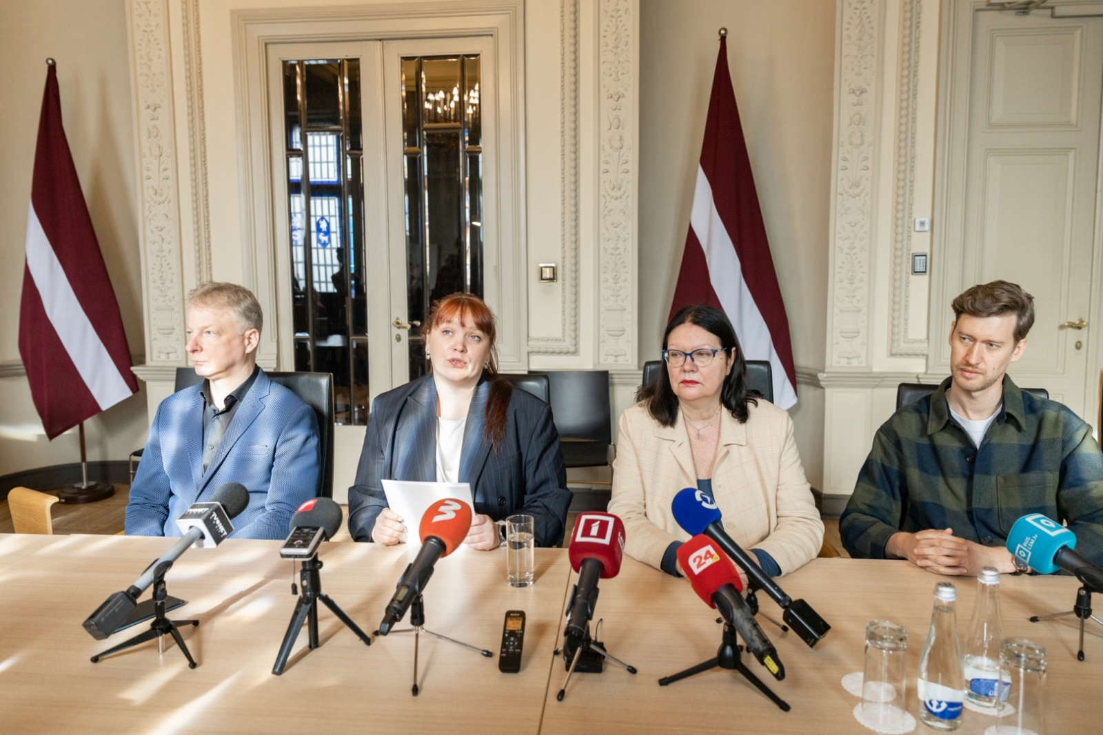 Kultūras ministres un JVLMA padomes pārstāvju preses brīfings