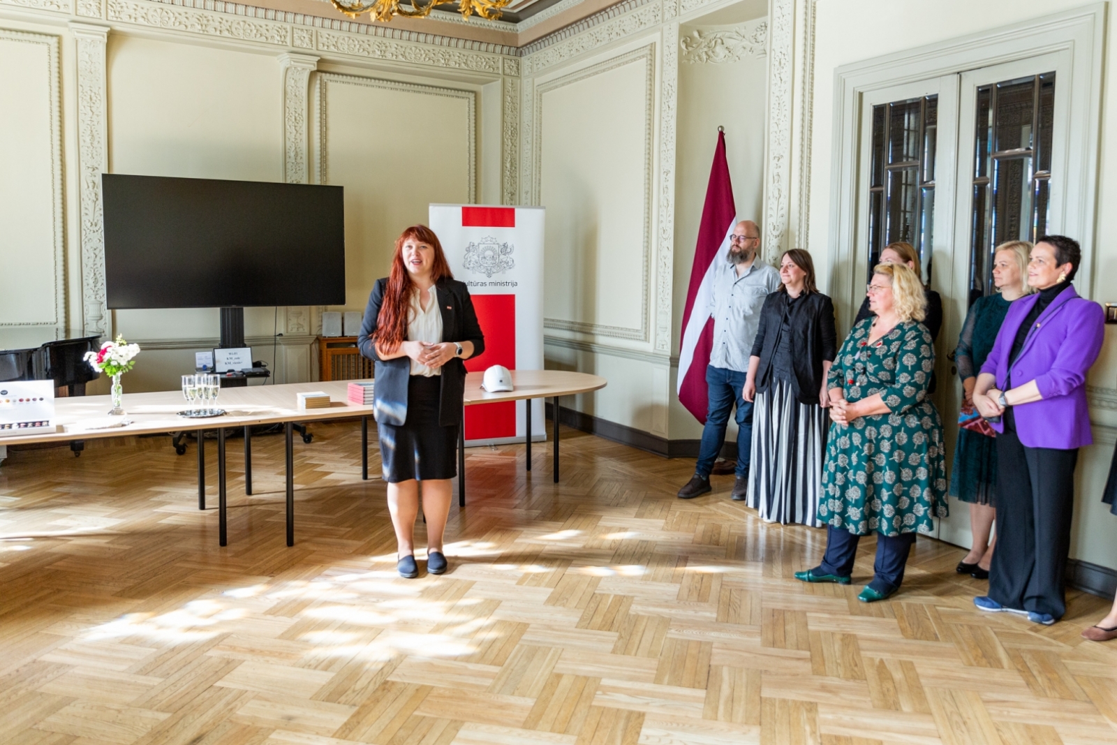 Kultūras ministres Agneses Loginas tikšanās ar KM kolektīvu