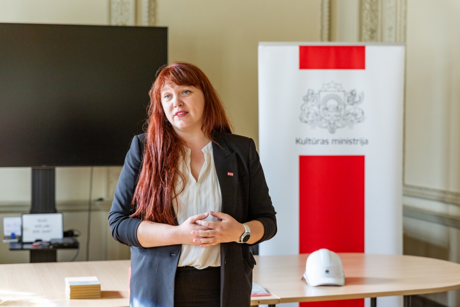 Kultūras ministres Agneses Loginas tikšanās ar KM kolektīvu