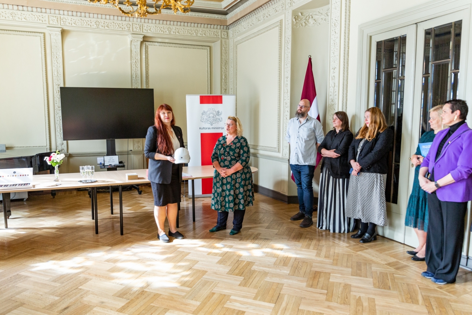 Kultūras ministres Agneses Loginas tikšanās ar KM kolektīvu