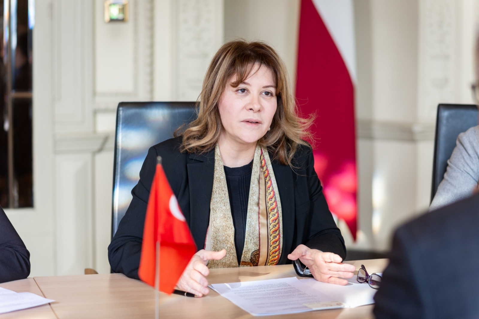 Tikšanās ar Turcijas vēstnieci Latvijā V.E. Šuli Eztunču (Mrs Şule Öztunç)