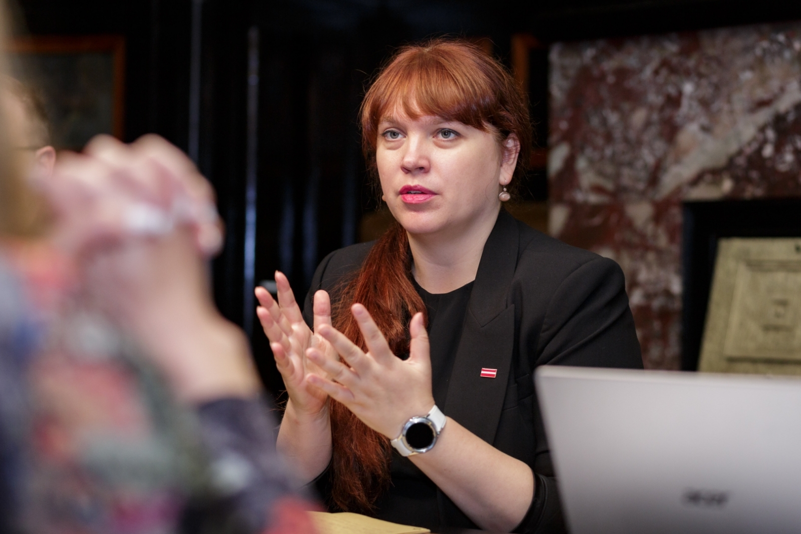 Kultūras ministre Agnese Logina tiekas ar Latvijas pārstāvjiem UNESCO un OECD