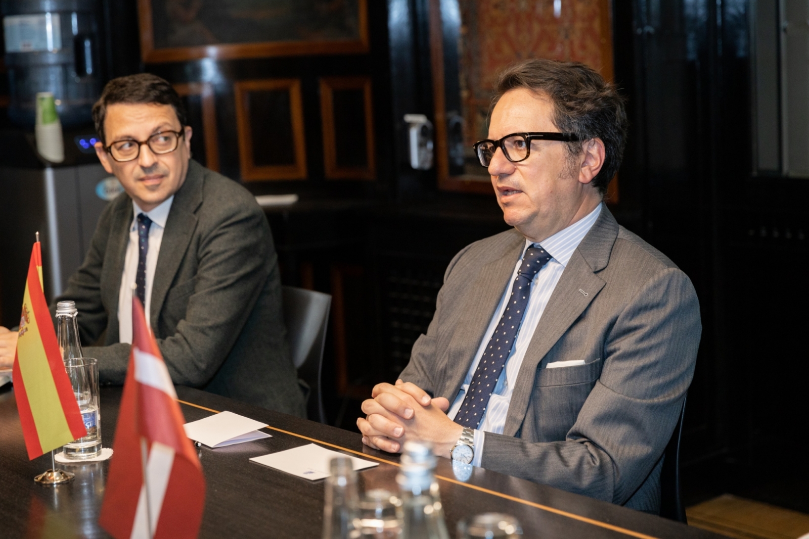 16.05.2024_Tikšanās ar Spānijas vēstnieku Latvijā V.E. Manuelu Alhamu Orenesu (H.E. Mr Manuel Alhama Orenes)
