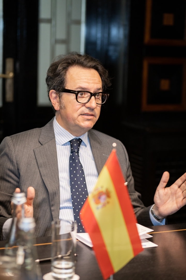 16.05.2024_Tikšanās ar Spānijas vēstnieku Latvijā V.E. Manuelu Alhamu Orenesu (H.E. Mr Manuel Alhama Orenes)