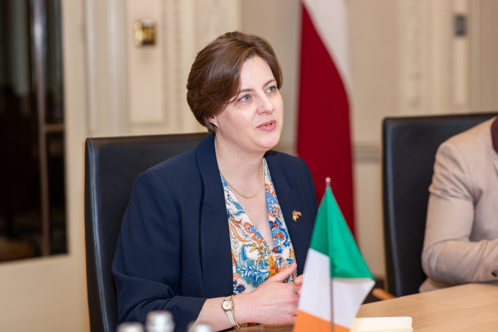 Tikšanās ar ar Īrijas vēstnieci Latvijā V.E. Īmeru Frīlu (H.E. Ms Eimear Friel)