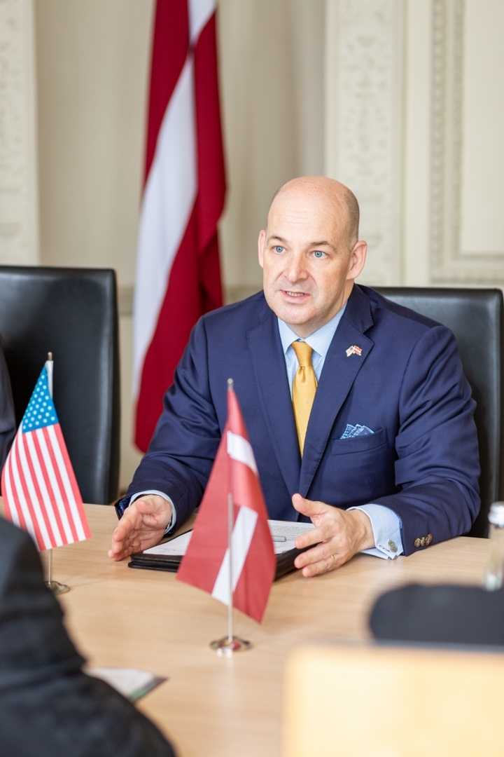 Tikšanās ar ASV vēstnieku Latvijā V.E. Kristoferu T. Robinsonu (Christopher T. Robinson)