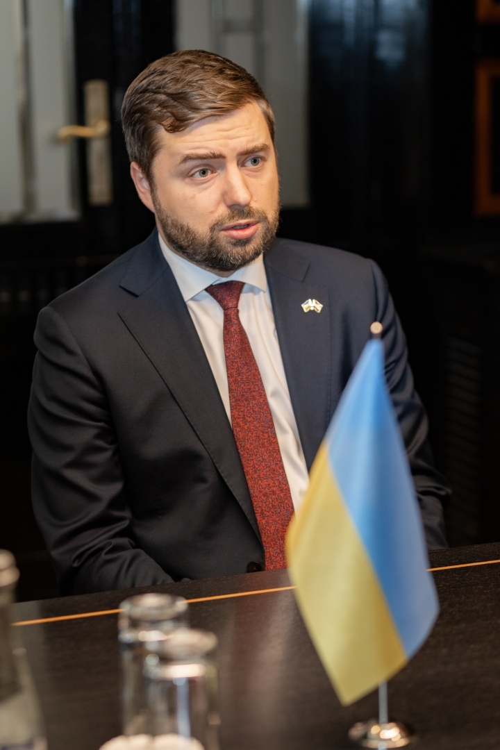 Tikšanās ar Ukrainas vēstnieku Latvijā V.E. Anatoliju Kucevolu (H.E. Mr. Anatolii Kutsevol)