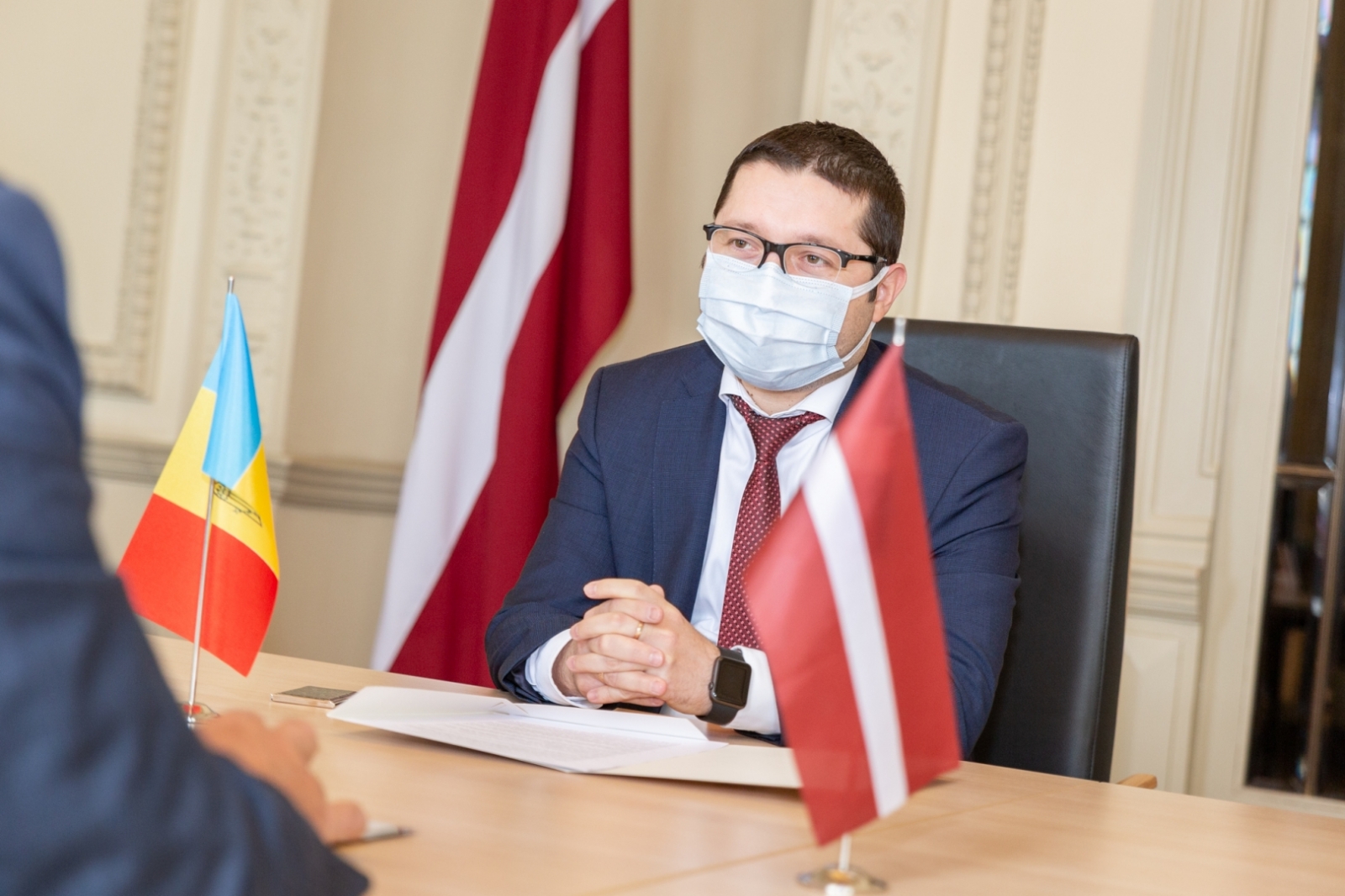 Tikšanās ar Moldovas vēstnieku Andrianu Rošu (Andrian Roşa).