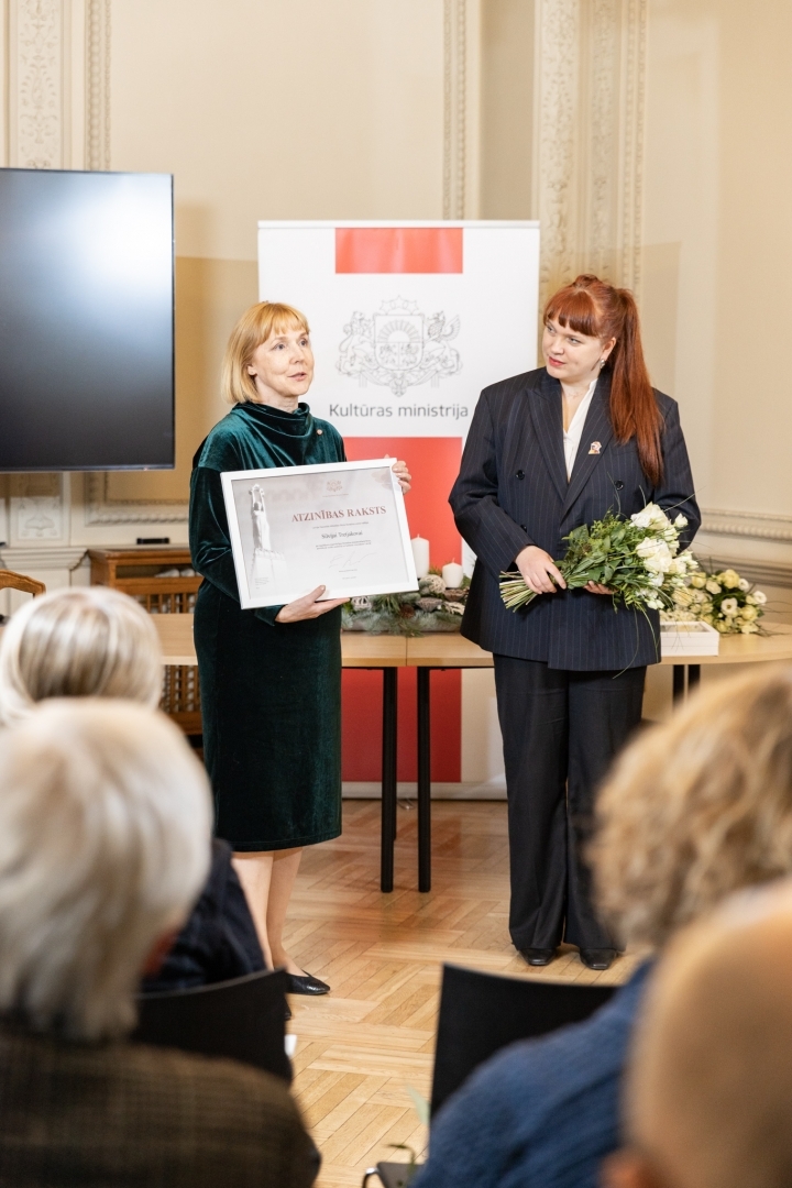 MK un KM Atzinības rakstu pasniegšanas ceremonija kultūras nozares personībām