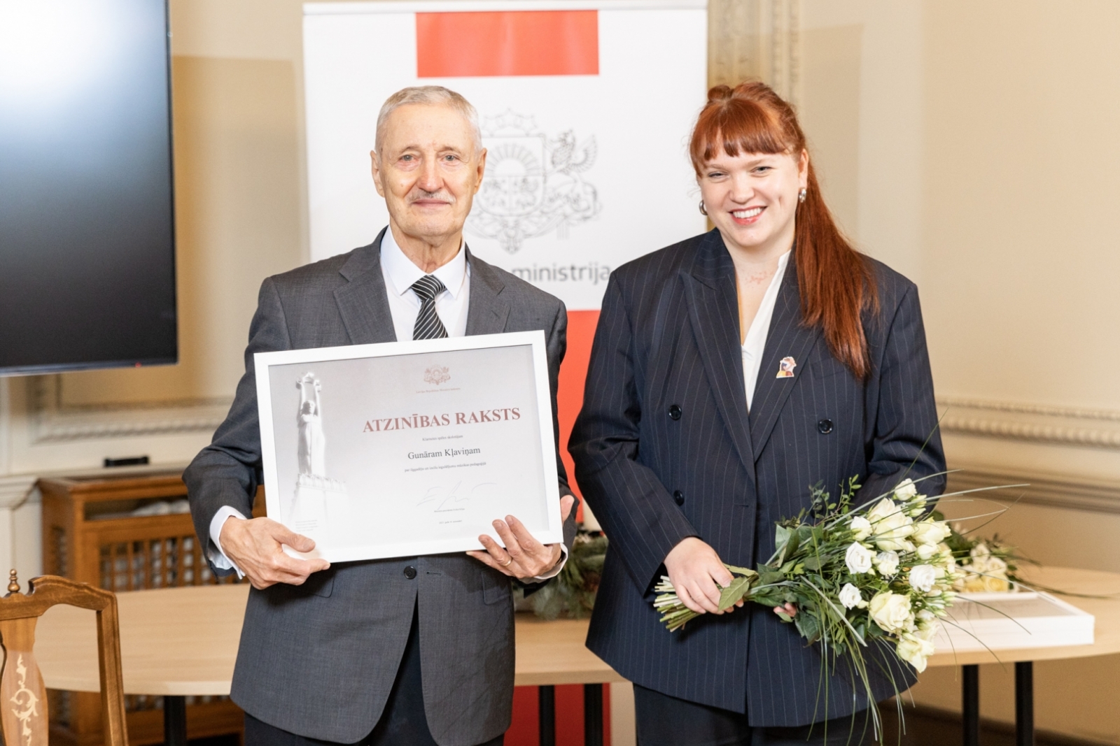 MK un KM Atzinības rakstu pasniegšanas ceremonija kultūras nozares personībām