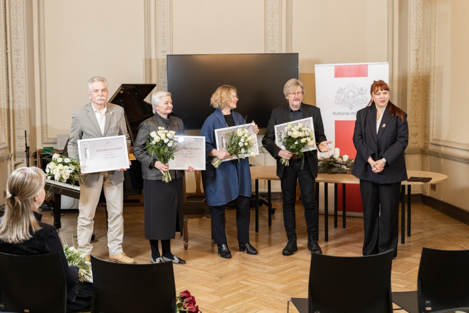 MK un KM Atzinības rakstu pasniegšanas ceremonija kultūras nozares personībām