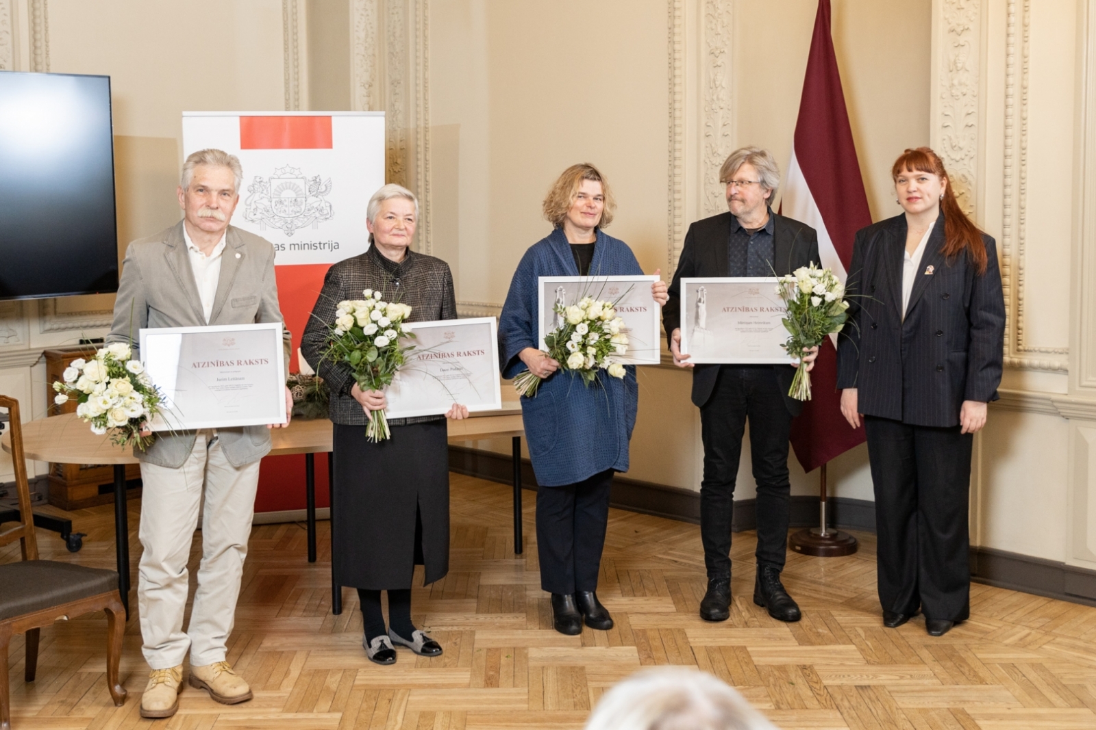 MK un KM Atzinības rakstu pasniegšanas ceremonija kultūras nozares personībām