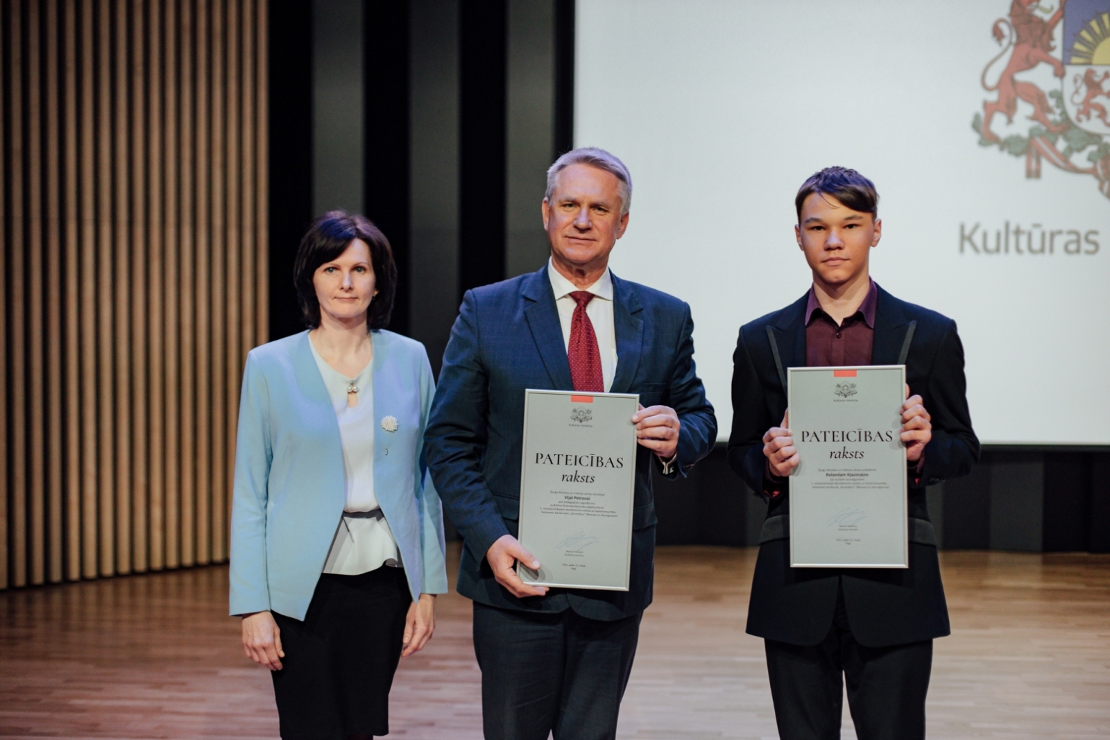 Kultūras ministrijas apbalvojuma un Cimzes balvas pasniegšanas pasākums