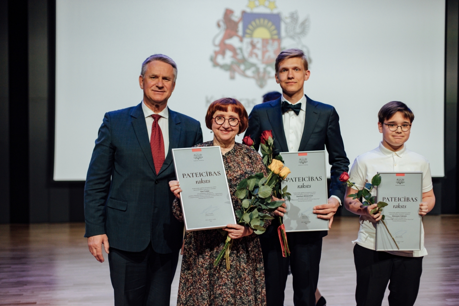 Kultūras ministrijas apbalvojuma un Cimzes balvas pasniegšanas pasākums