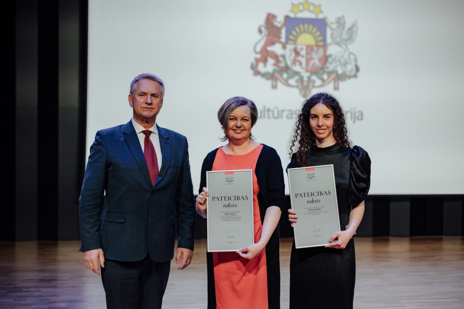 Kultūras ministrijas apbalvojuma un Cimzes balvas pasniegšanas pasākums