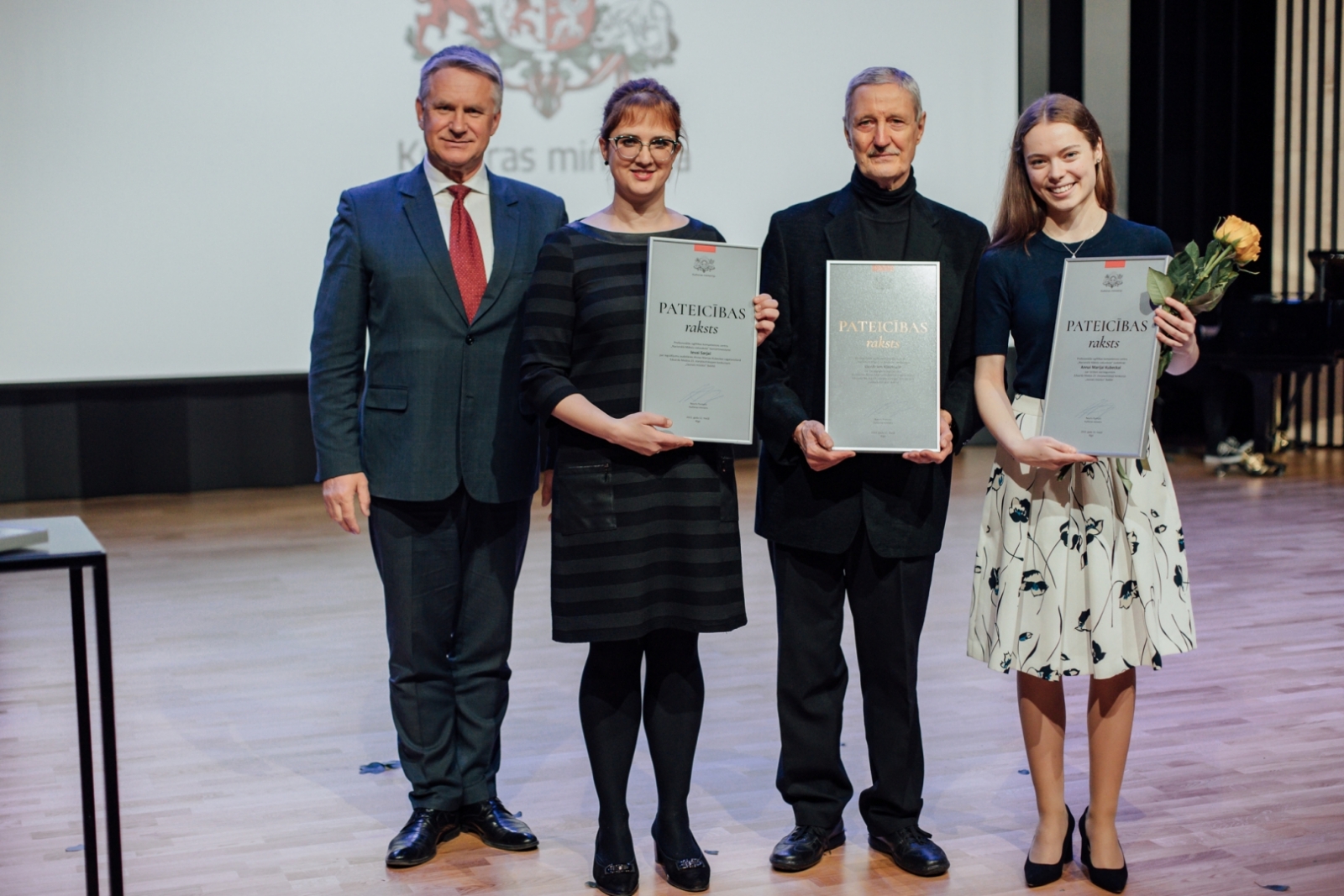 Kultūras ministrijas apbalvojuma un Cimzes balvas pasniegšanas pasākums