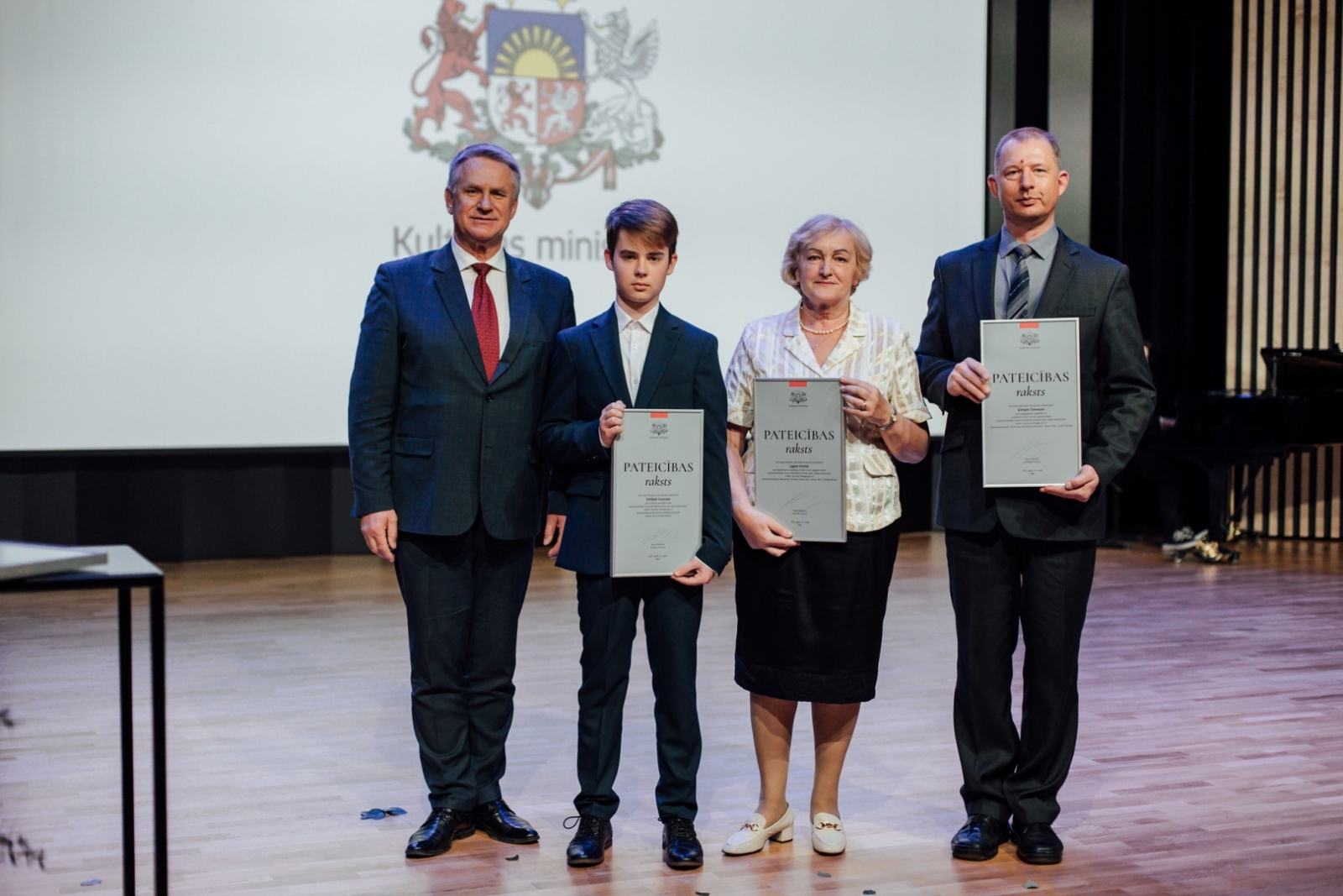 Kultūras ministrijas apbalvojuma un Cimzes balvas pasniegšanas pasākums