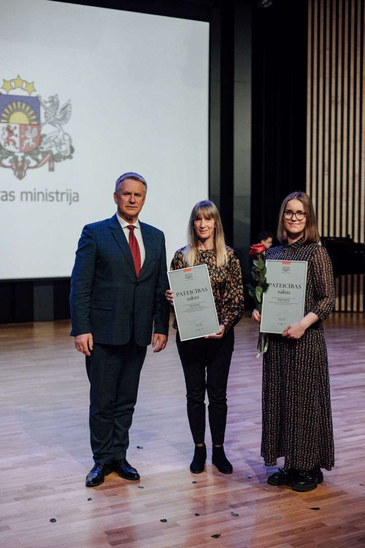 Kultūras ministrijas apbalvojuma un Cimzes balvas pasniegšanas pasākums