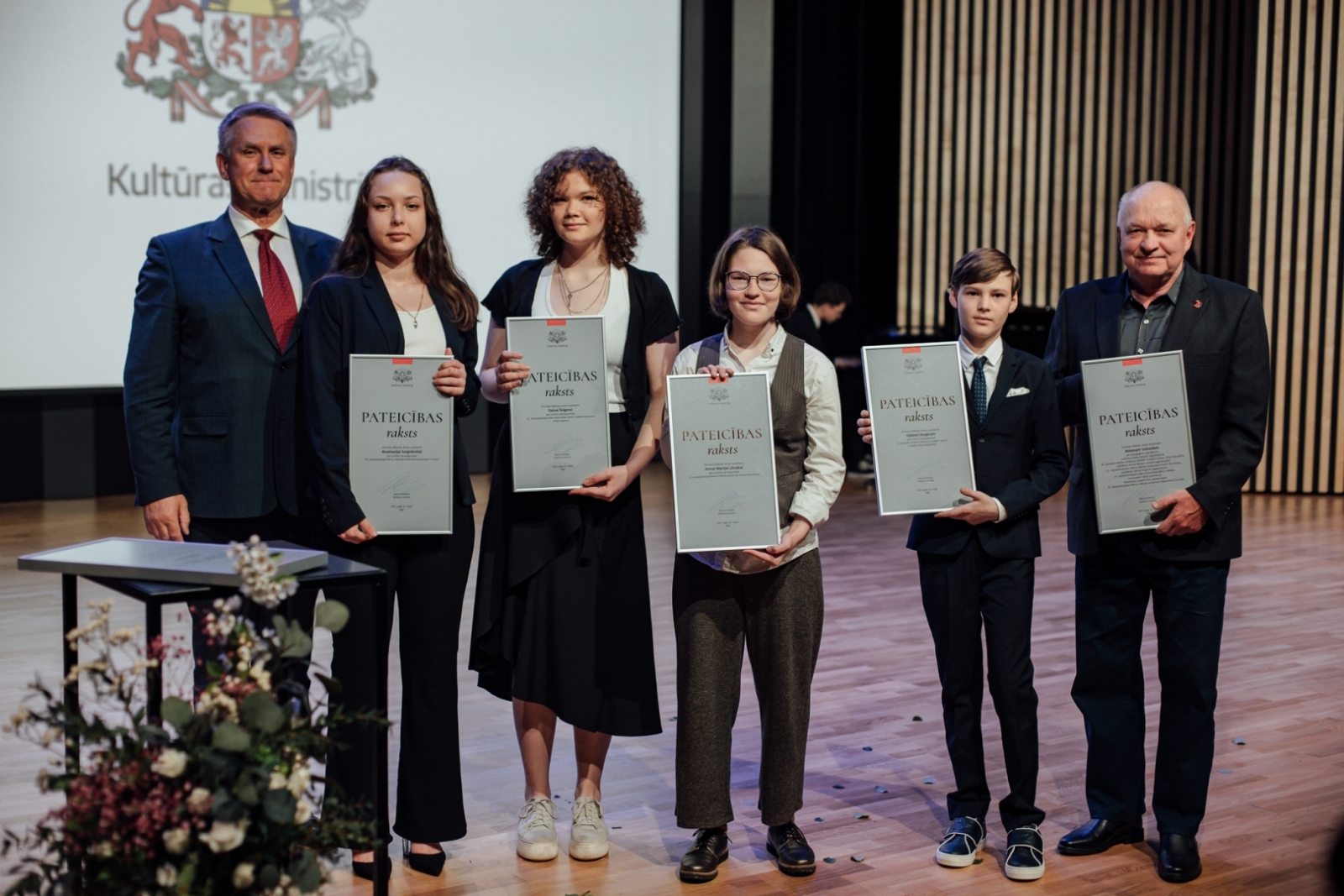 Kultūras ministrijas apbalvojuma un Cimzes balvas pasniegšanas pasākums