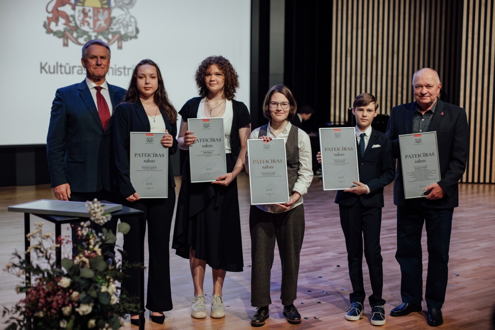 Kultūras ministrijas apbalvojuma un Cimzes balvas pasniegšanas pasākums