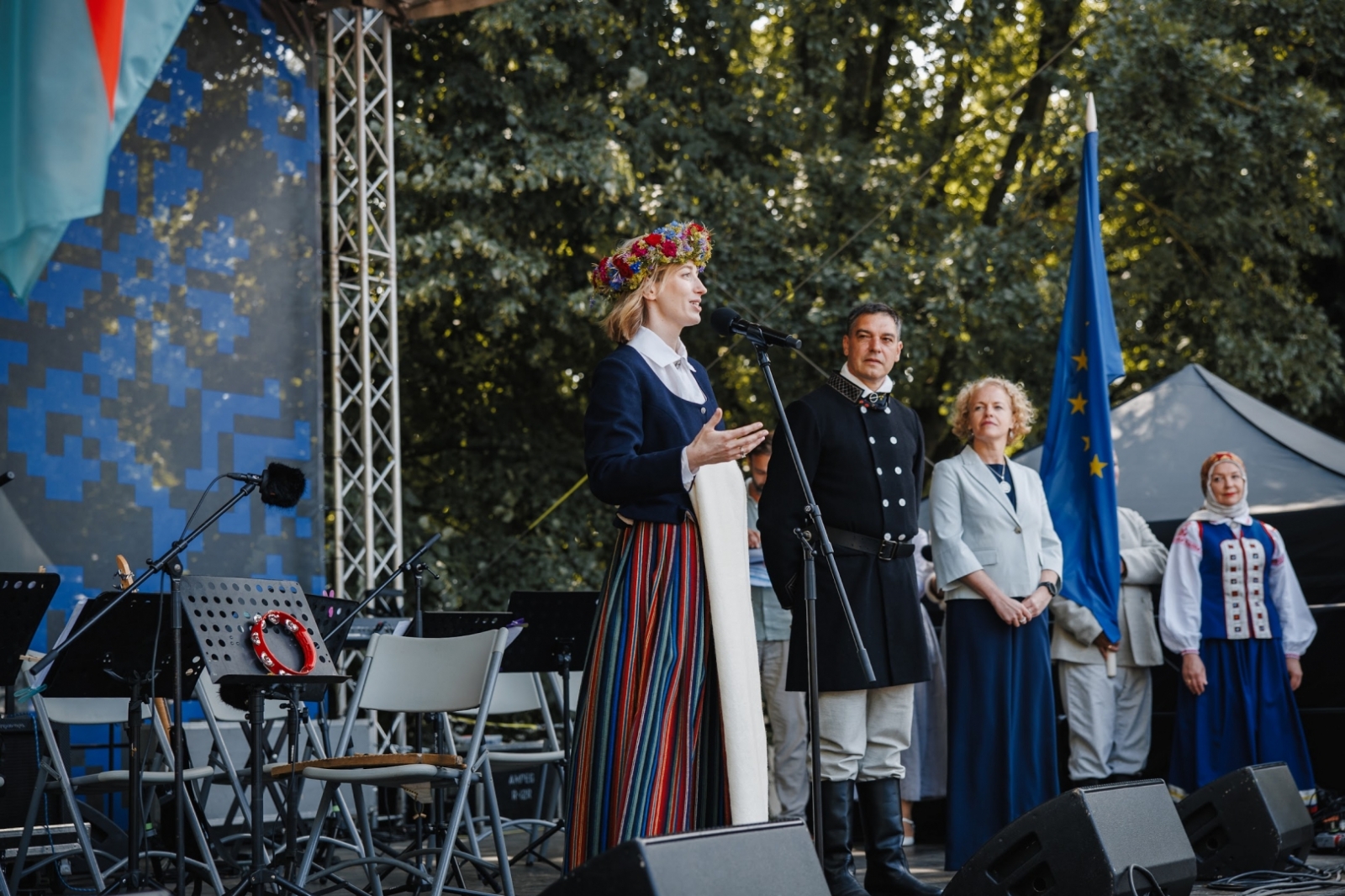 Kultūras ministre Agnese Lāce piedalās Latvijas mazākumtautību festivāla atklāšanā Liepājā