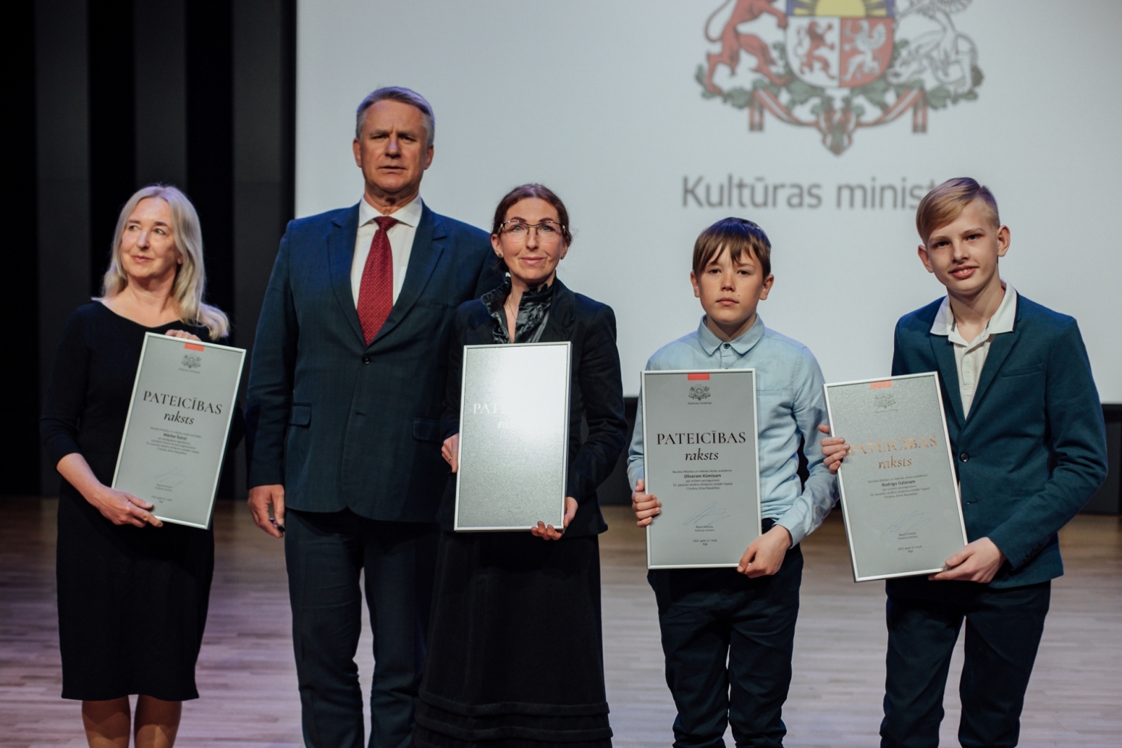 Kultūras ministrijas apbalvojuma un Cimzes balvas pasniegšanas pasākums