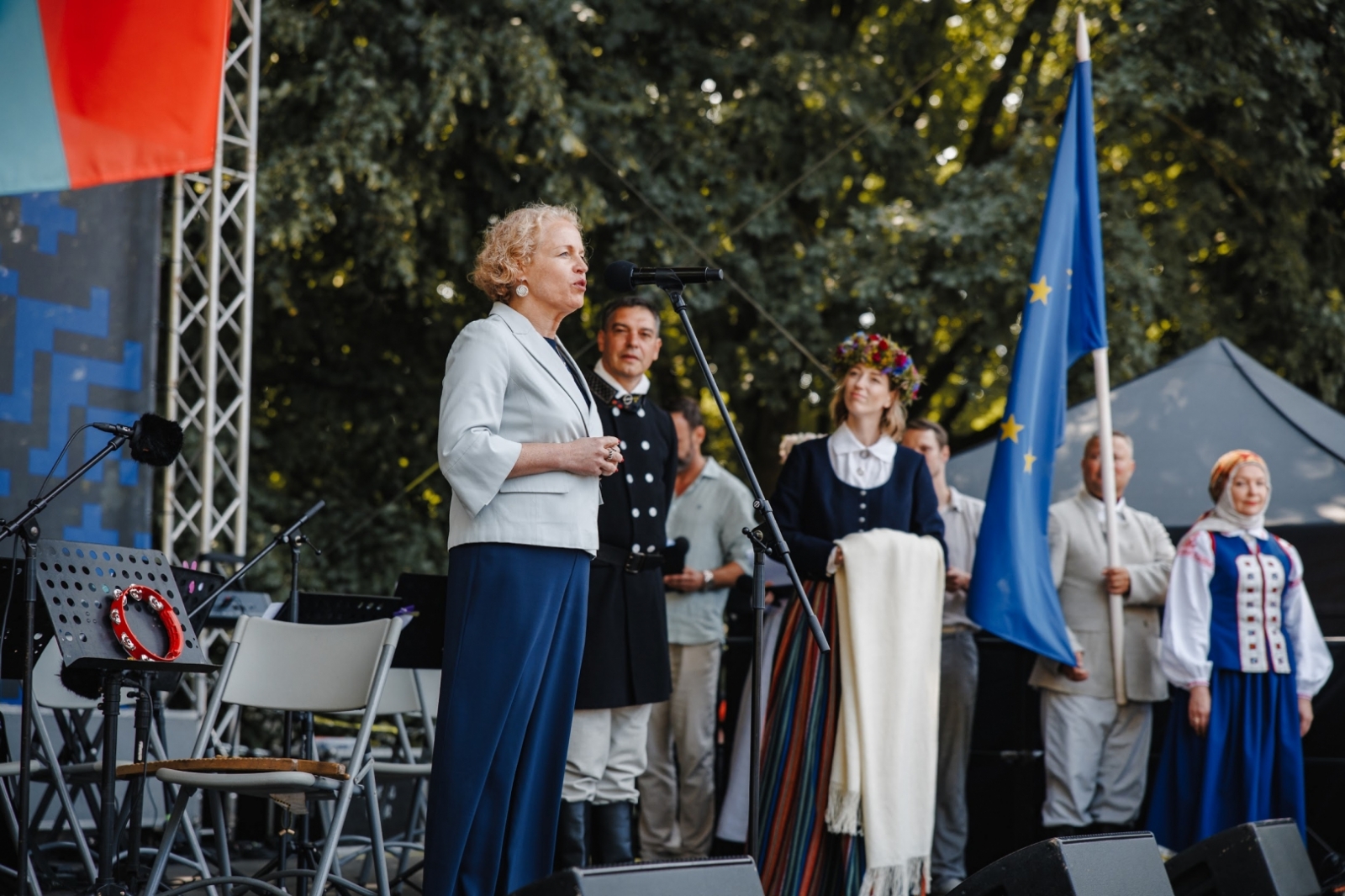 Kultūras ministre Agnese Lāce piedalās Latvijas mazākumtautību festivāla atklāšanā Liepājā