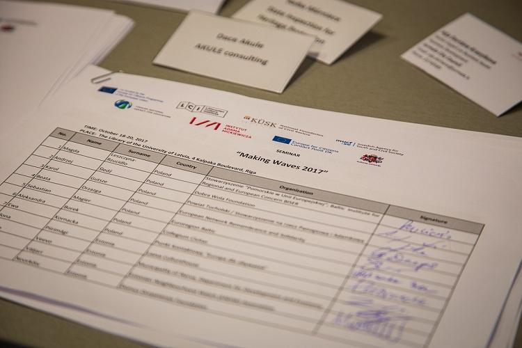 Eiropas Savienības programmas „Eiropa pilsoņiem” partnerības veicināšanas seminārs „Making Waves 2017”
