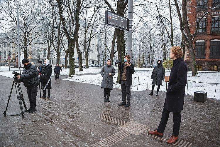 Izcilības balvas kultūrā 2020 laureātu video filmēšanas aizkadri