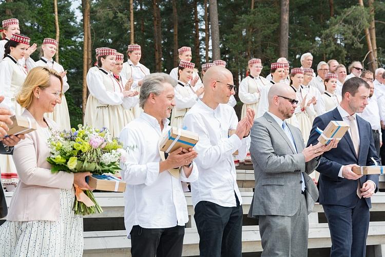 Mežaparka Lielās estrādes pirmā atjaunotā posma svinīgā atklāšanas ceremonija