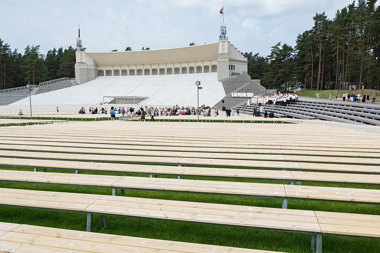 Mežaparka Lielās estrādes pirmā atjaunotā posma svinīgā atklāšanas ceremonija