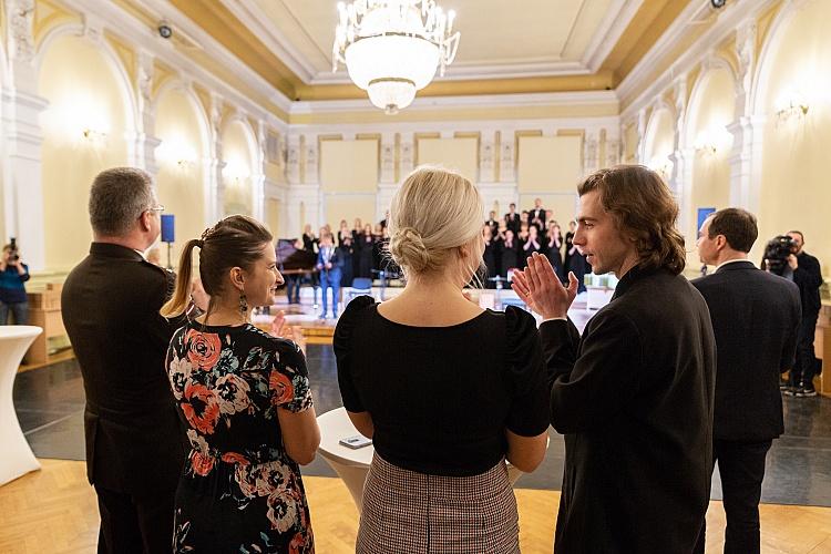 Jāzepa Vītola Latvijas Mūzikas akadēmijas svinīgā pieņemšanā par godu augstskolas 100. jubilejai