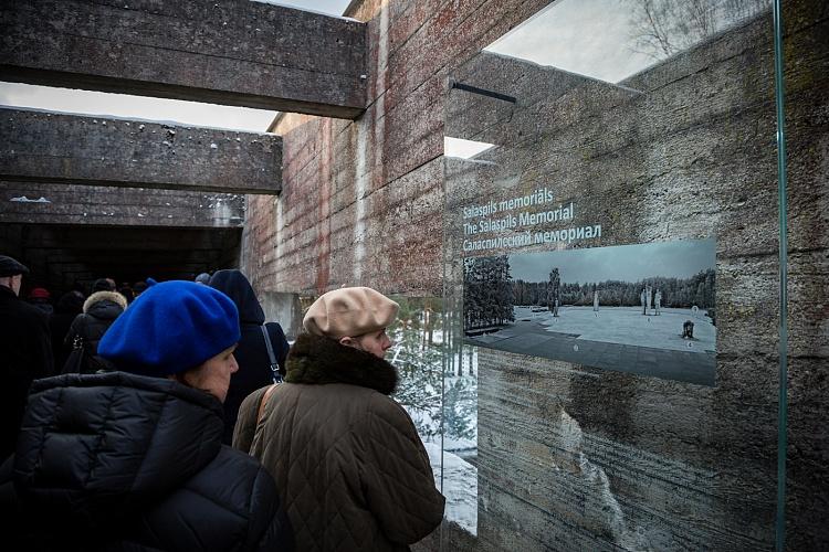Salaspils memoriāla atjaunotās ekspozīcijas atklāšana
