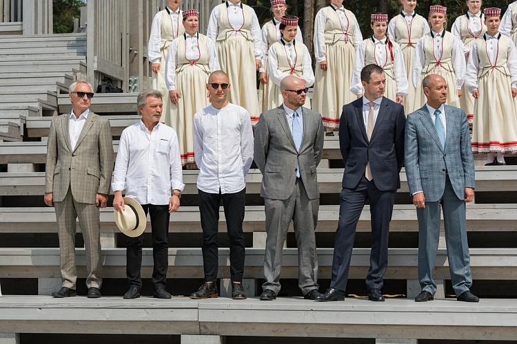 Mežaparka Lielās estrādes pirmā atjaunotā posma svinīgā atklāšanas ceremonija