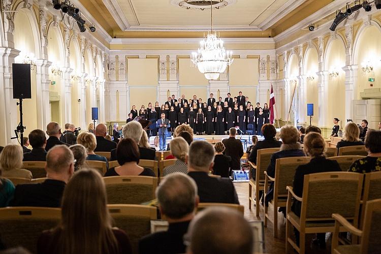Jāzepa Vītola Latvijas Mūzikas akadēmijas svinīgā pieņemšanā par godu augstskolas 100. jubilejai