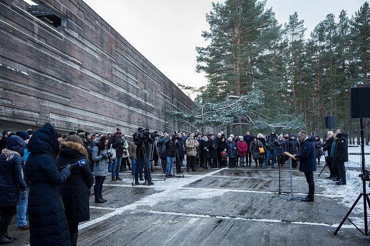 Salaspils memoriāla atjaunotās ekspozīcijas atklāšana
