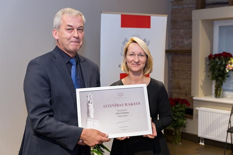 Ministru kabineta Atzinības rakstu pasniegšanas ceremonija