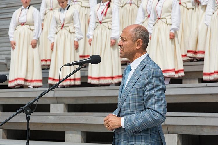 Mežaparka Lielās estrādes pirmā atjaunotā posma svinīgā atklāšanas ceremonija