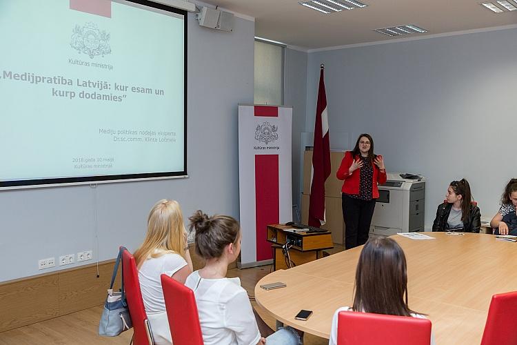 Mediju politikas un medijpratības lekcija Siguldas novada jauniešiem