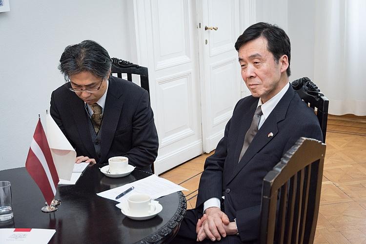 Tikšanās ar Japānas ārkārtējo un pilnvaroto vēstnieku Jasuhiro Kavaguči (Yasuhiro Kawaguchi)