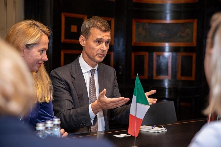 Tikšanās ar Itālijas vēstnieku Sebastiāno Fulči