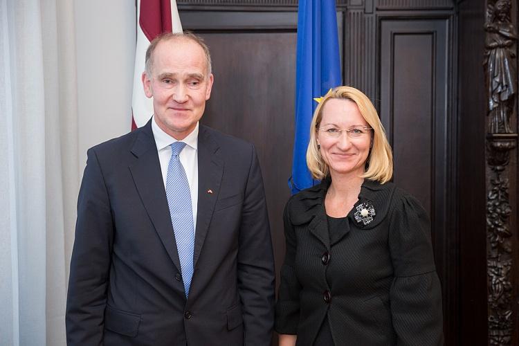 Kultūras ministres Daces Melbārdes tikšanās ar Norvēģijas vēstnieku Latvijā