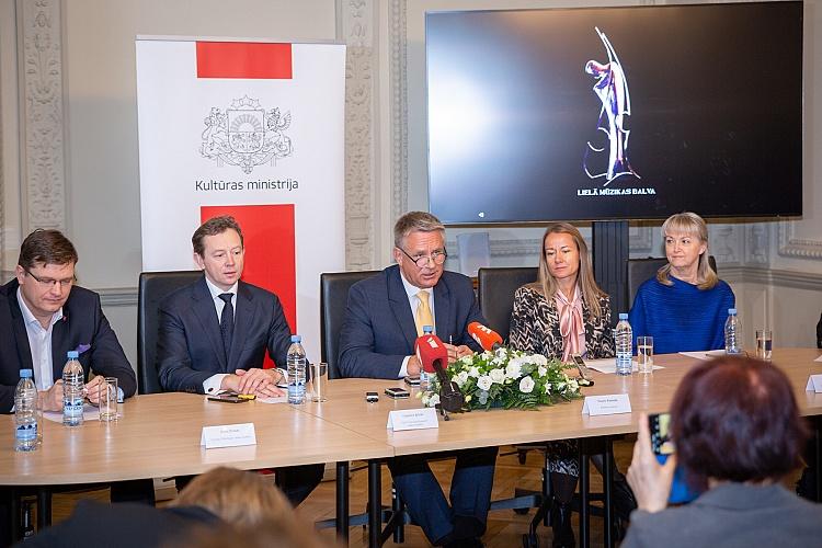 Lielās mūzikas balvas nominantu paziņošana