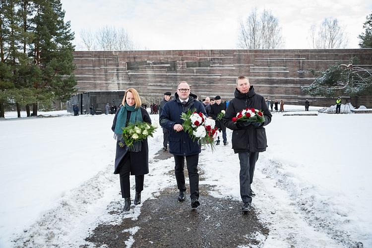 Salaspils memoriāla atjaunotās ekspozīcijas atklāšana