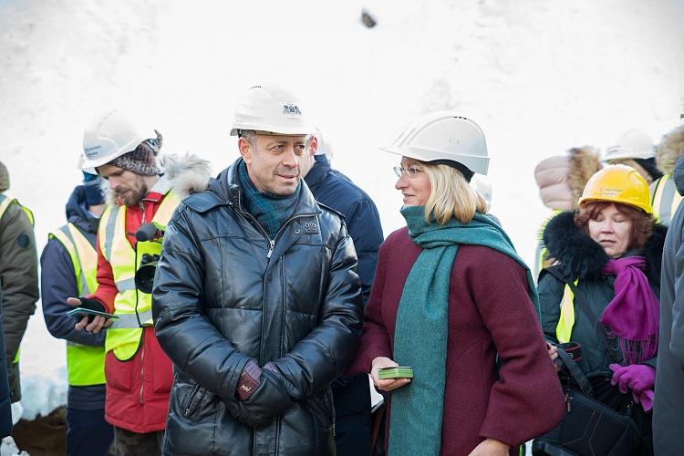 Mežaparka Lielās estrādes kapsulas nākamajām paaudzēm iebetonēšanas pasākums